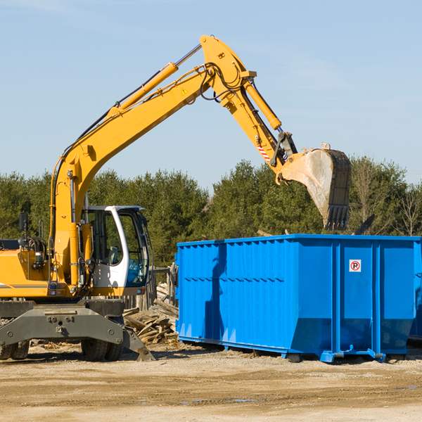 what size residential dumpster rentals are available in Kempton